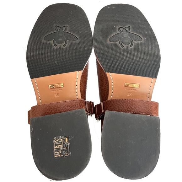 Gucci T-Original GG Canvas Riding Boots Brown Leather Monogram Size 39 EU / 9 US - Picture 8 of 10